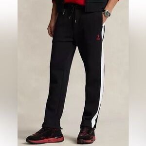 Polo Ralph Lauren Men’s Size XXL Black Double Knit Jogger Sweat Track Pants